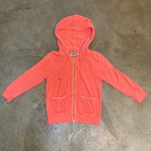 Juicy Couture salmon hoodie size P